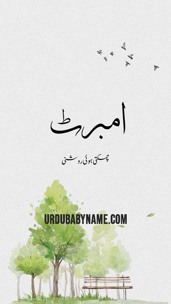 Ambert name meaning in urdu