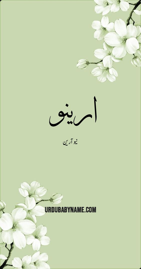 Aryano name meaning in urdu