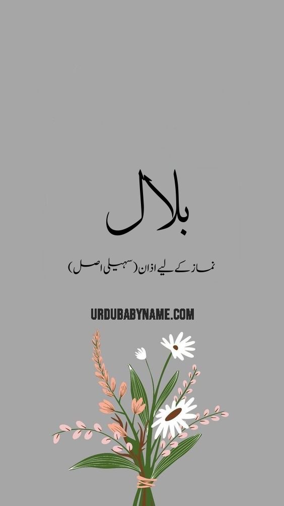 Bilaal name meaning in urdu