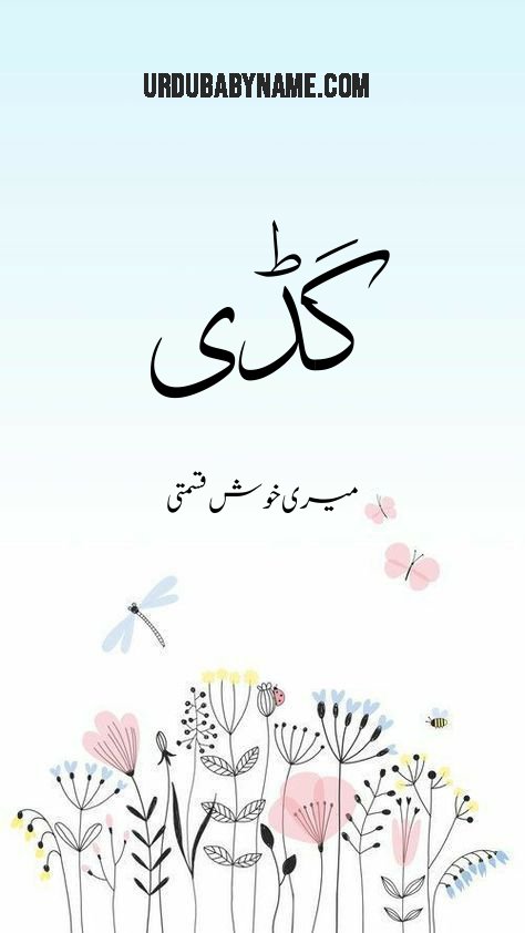 Gadie name meaning in urdu