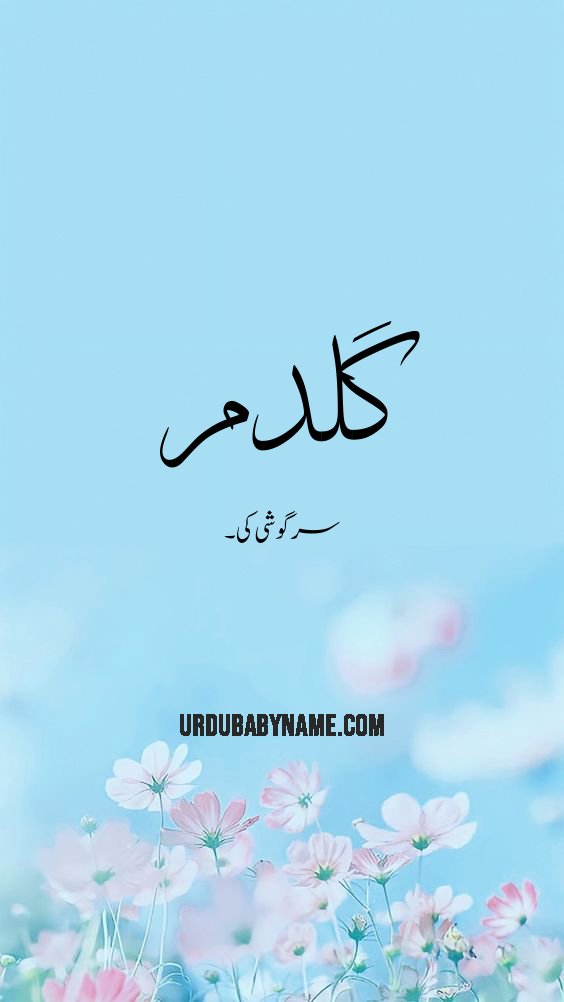 Gulldam name meaning in urdu