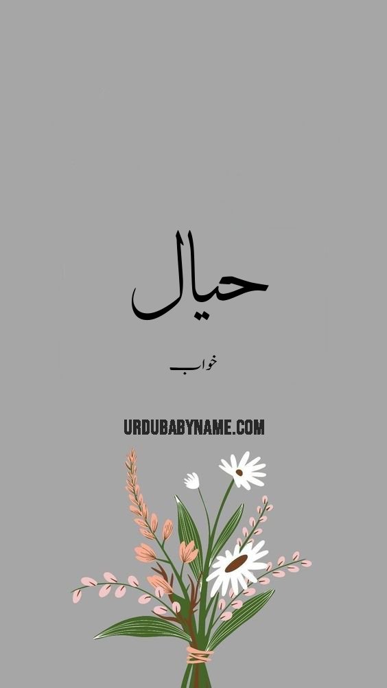 Hayal name meaning in urdu