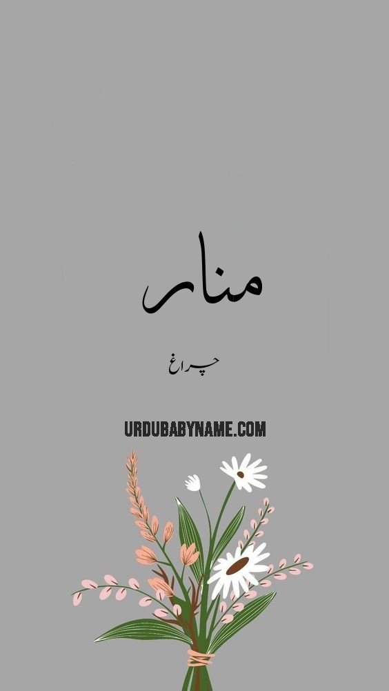 Minaar name meaning in urdu