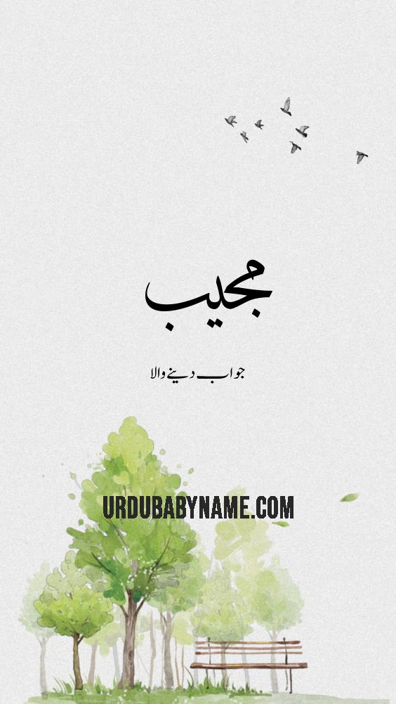 Mujeeb name meaning in urdu