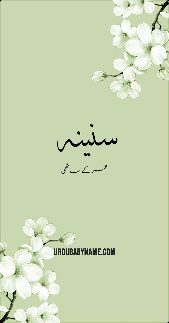 Saneena name meaning in urdu