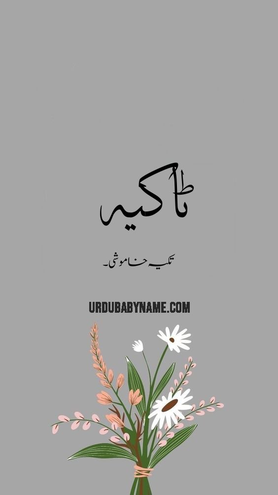 Takia name meaning in urdu