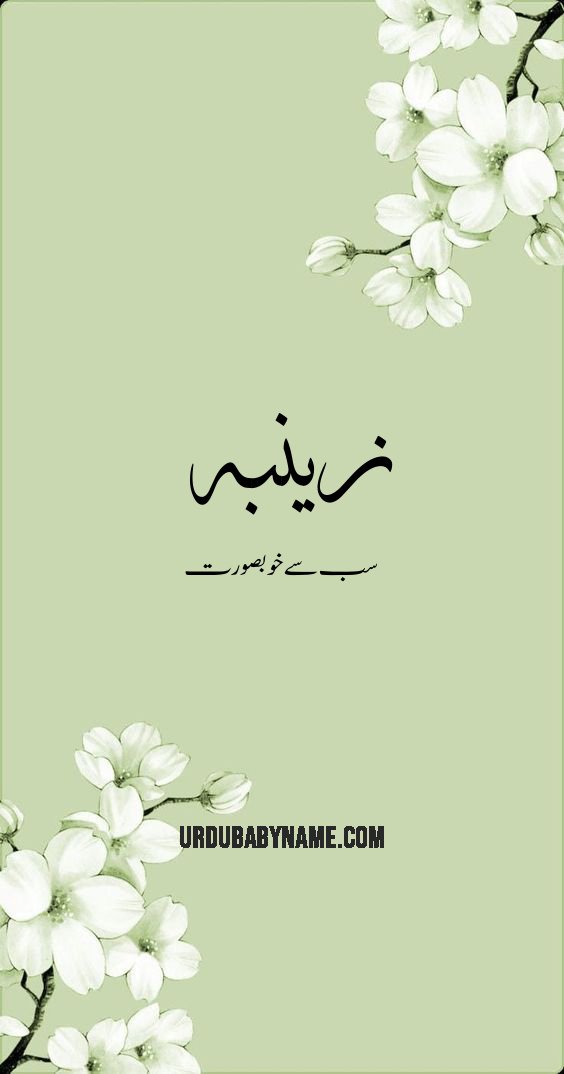 Zainaba name meaning in urdu