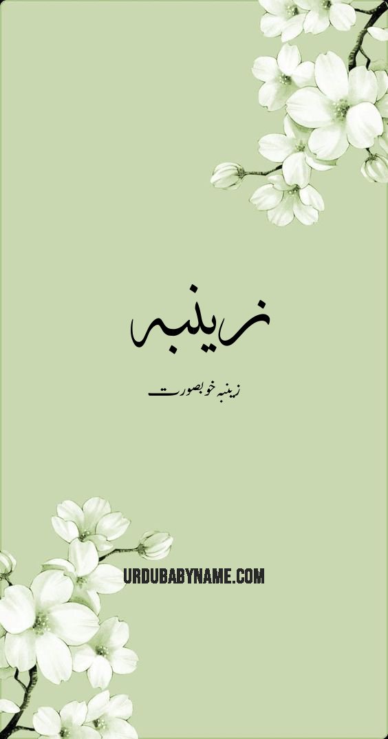 Zainba name meaning in urdu