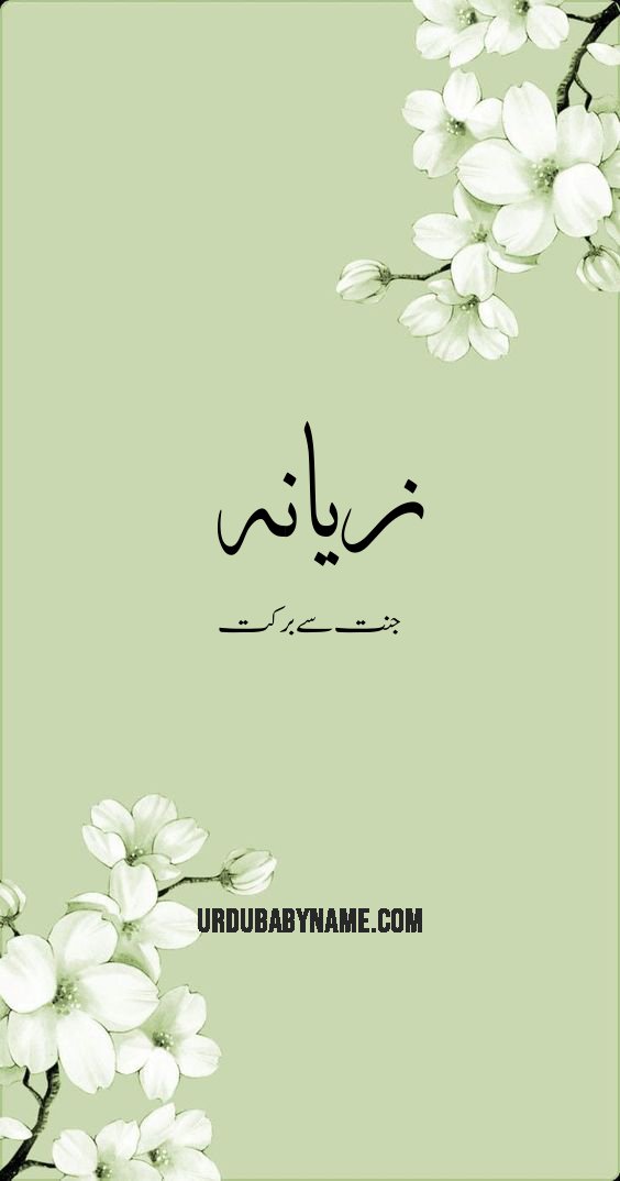 Ziyanah name meaning in urdu